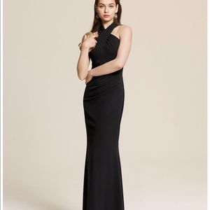 Eliza J cross neck long dress